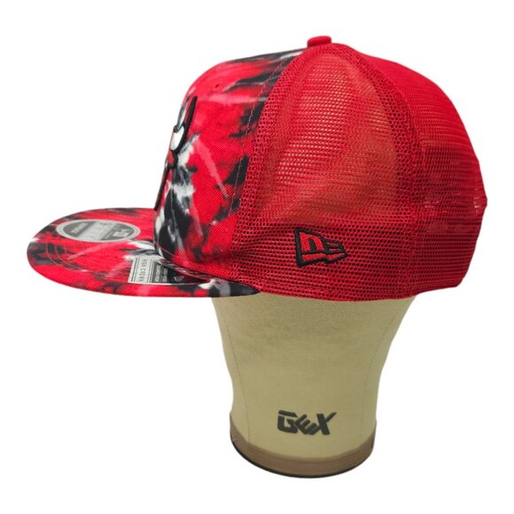 New Era 9Fifty Chicago Bulls Tie Dye Mesh Snapback Cap NBA Embroidered Hat NEW - Picture 11 of 14